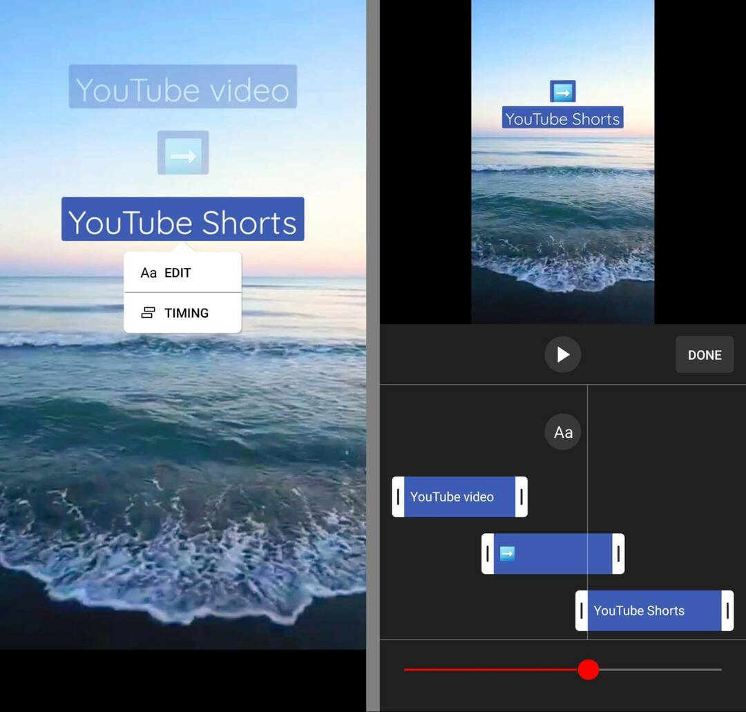как-использовать-youtube-шорты-инструменты-редактирования-текстовые-оверлеи-временная шкала-кнопка-ползунки-пример-5