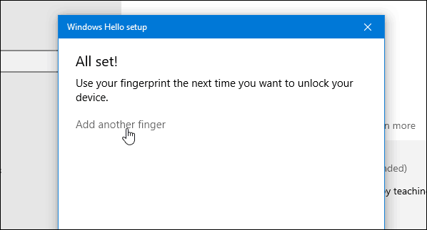 4 Windows Hello Fingerprint Complete Добавить еще