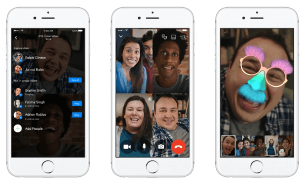 Facebook Messenger внедряет функцию группового видеочата на Android, iOS и в Интернете.