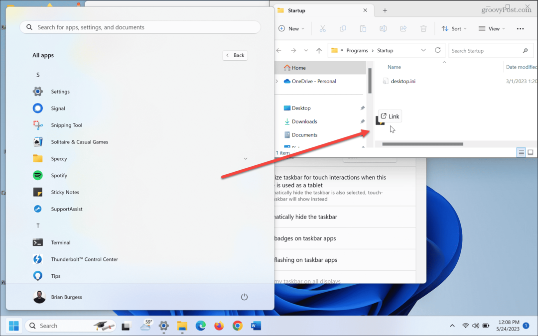 Как заставить Windows 11 открывать заметки при запуске