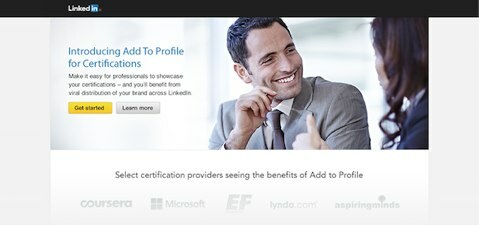 linkedin добавить в профиль для сертификации