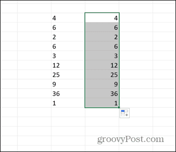 excel перетащил ячейки