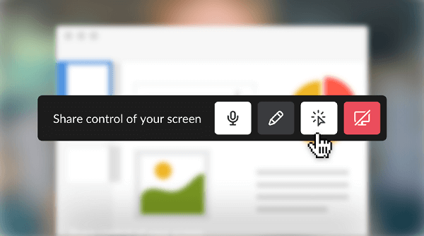Slack расширил свои возможности совместного использования экрана, добавив теперь интерактивное совместное использование экрана.