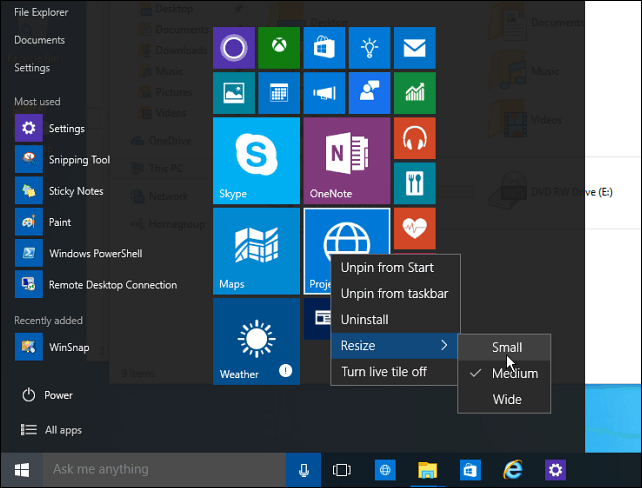 Windows 10 Совет: сделайте пространство меню Пуск эффективным