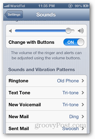 Использовать пользовательскую мелодию звонка iPhone 2