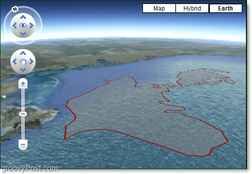 разлив нефти в заливе Google Earth