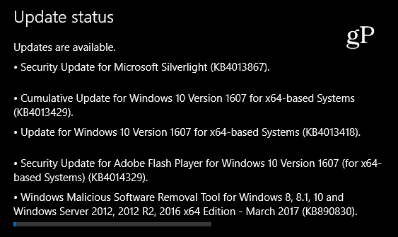 Накопительное обновление для Windows 10 KB4013429 доступно уже сейчас