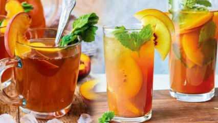 Как приготовить самый простой персиковый чай со льдом в домашних условиях? Советы по приготовлению персикового чая со льдом