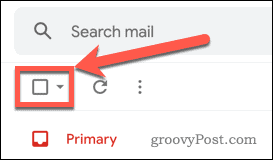 Кнопка выбора электронной почты Gmail