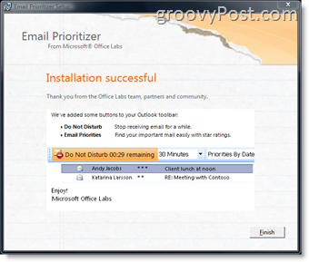 Как организовать свой почтовый ящик с новой надстройкой Email Prioritizer для Microsoft Outlook:: groovyPost.com