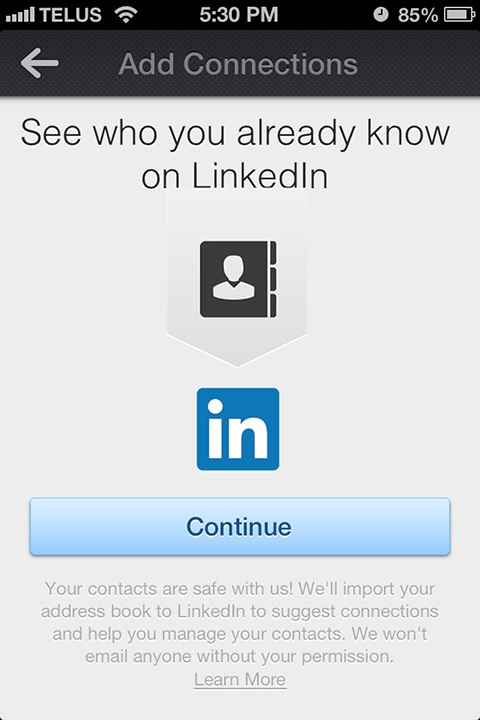 мобильное приложение linkedin