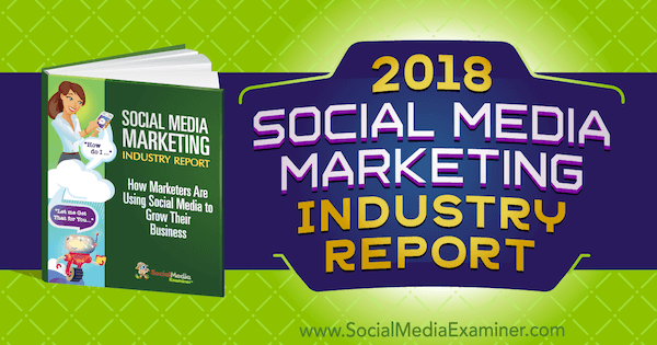 Отчет об индустрии маркетинга в социальных сетях за 2018 г., проведенный Social Media Examiner.