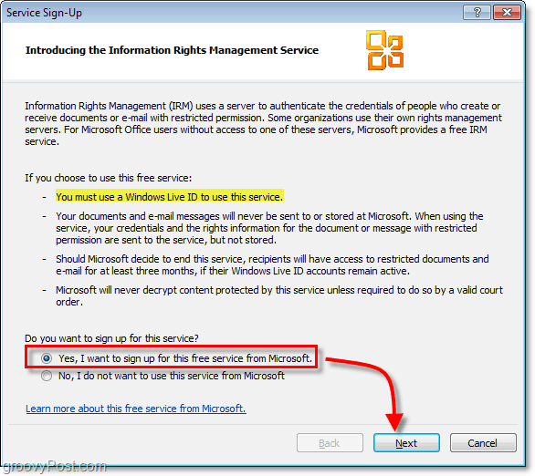 Как использовать Outlook 2010 и Microsoft RMS для защиты электронной почты