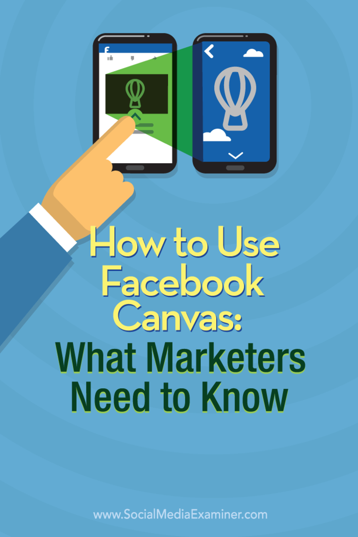 Как использовать Facebook Canvas: что нужно знать маркетологам: специалист по социальным медиа