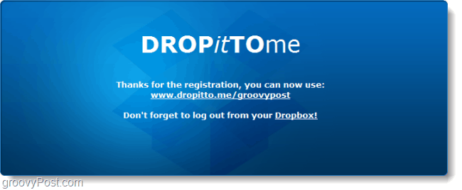поделиться ссылкой на Dropbox