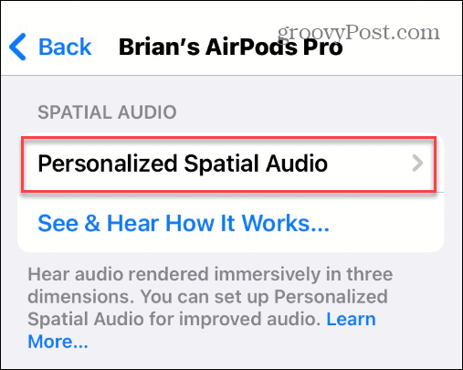 Используйте пространственное аудио на Apple AirPods