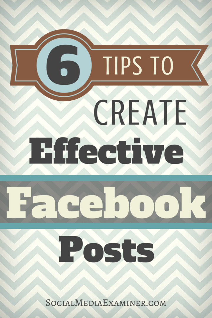 6 способов улучшить результаты вашей страницы в Facebook: специалист по социальным медиа