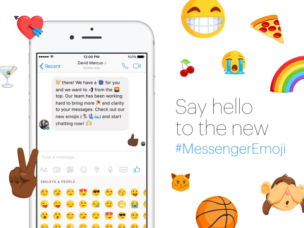 facebook messenger смайлики