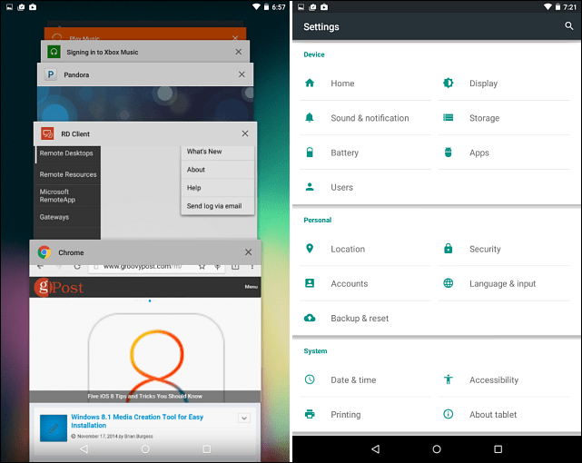Установите Android 5.0 «Леденец» для Nexus 7 (2012)