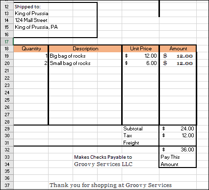 Excel-таблицы-фактура-пример