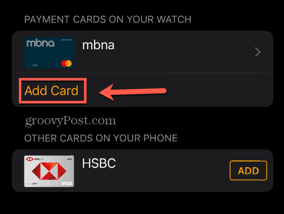 Apple Pay добавить новую карту