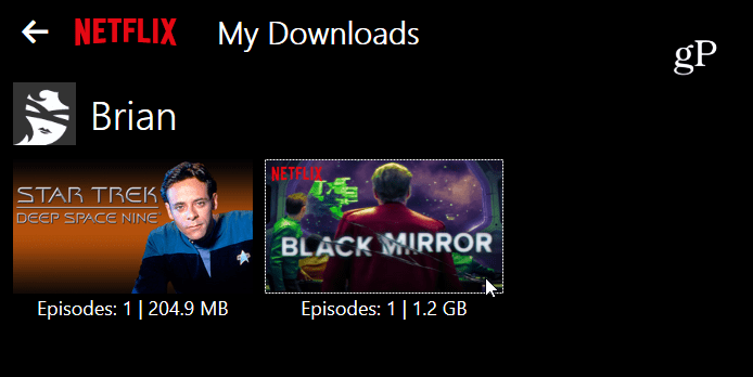 Мои загрузки Netflix