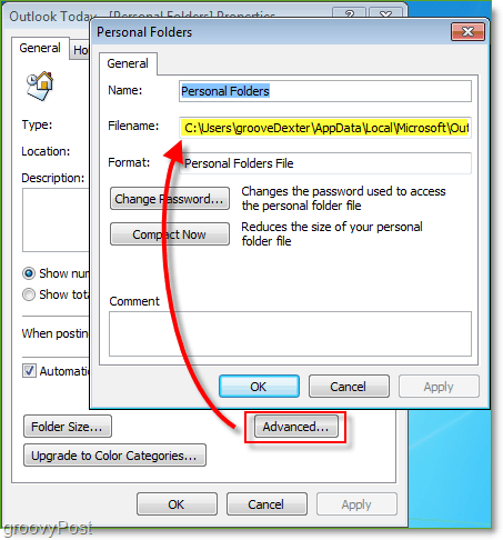 Как найти файл Microsoft Outlook .PST