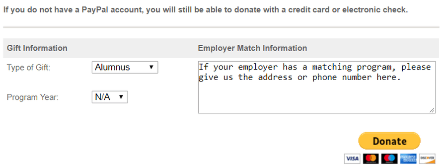 кнопка пожертвования PayPal