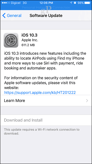 Apple iOS 10.3 - стоит ли обновляться и что включено?