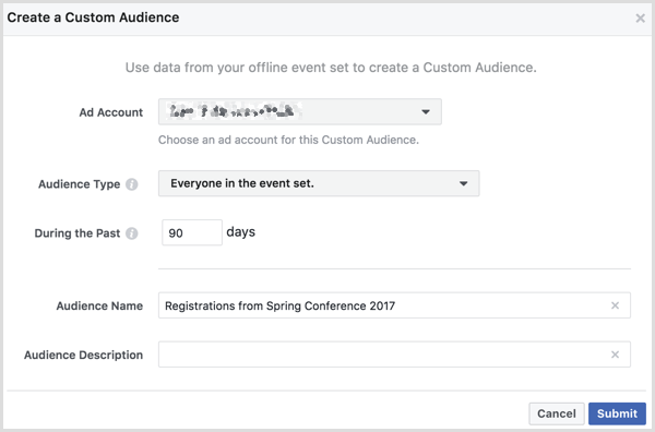 Facebook создает индивидуальную аудиторию из офлайн-мероприятия