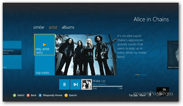 Xbox Live получает музыкальное приложение Rhapsody для консоли 360