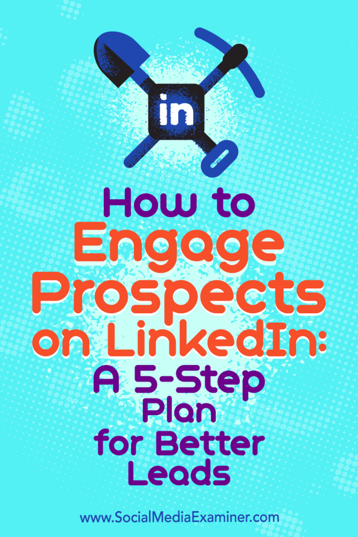Как привлечь потенциальных клиентов к LInkedIn: 5-шаговый план для лучших потенциальных клиентов от Кайли Чоун в Social Media Examiner.