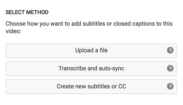 Выберите вариант загрузки файла переведенных субтитров.
