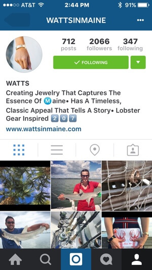 пример брендинга профиля Instagram
