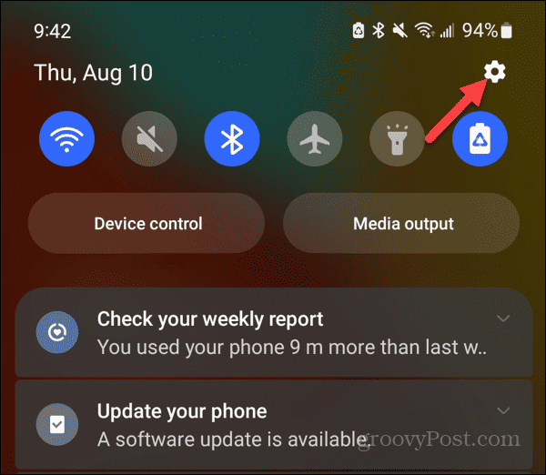 Остановить уведомления Android