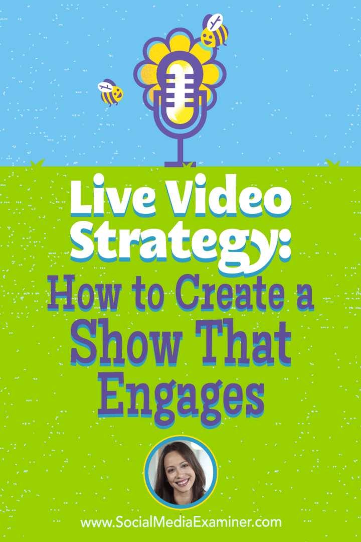 Стратегия живого видео: как создать шоу, которое привлекает, с использованием идей Лурии Петруччи в подкасте по маркетингу в социальных сетях.