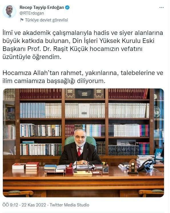 Послание президента Эрдогана с соболезнованиями