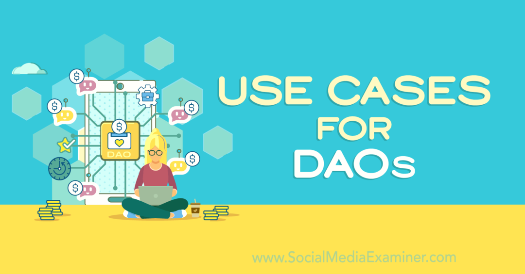 Примеры использования DAO-Social Media Examiner