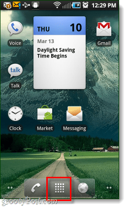 Кнопка приложения на главном экране Android
