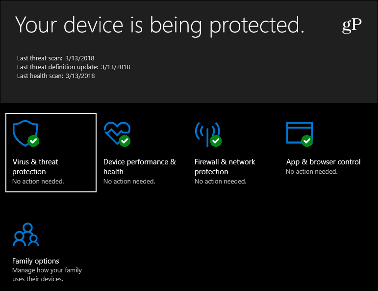 Защитник Windows Безопасность Windows 10