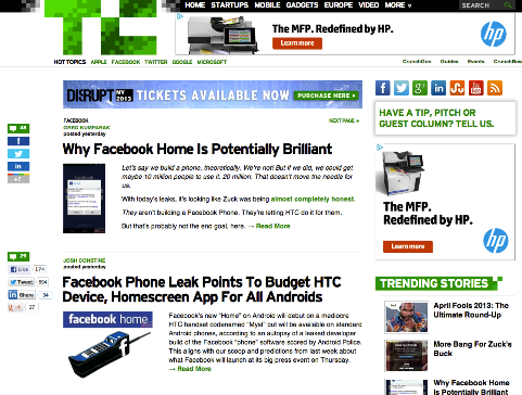 тег facebook на techcrunch