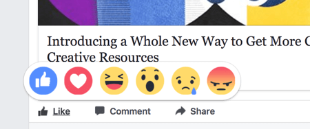 Реакция Facebook влияет на рейтинг вашего контента немного больше, чем лайки.