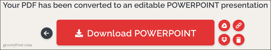 iLovePDF преобразовал PDF в PowerPoint