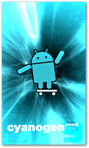 Cyanogen мод флэш-экран