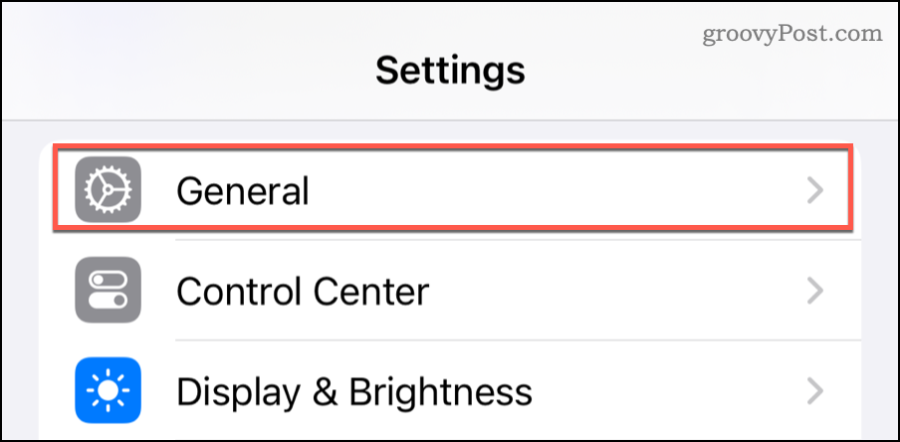 Настройки — Общие, чтобы отключить NameDrop на iPhone