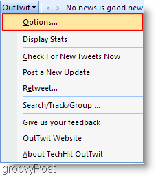 Твиттер внутри Outlook: настройка OutTwit