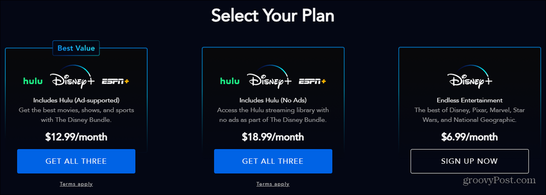 Disney Plus добавляет новый пакетный план с Hulu без рекламы