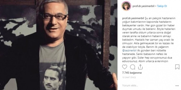 Есть новости от Мехмета Али Эрбиля, который находится в реанимации уже 2 месяца!