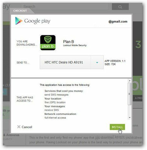 Plan B Google Play Store установить