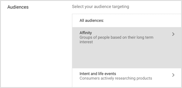 Google Adwords создает индивидуализированную аудиторию по интересам